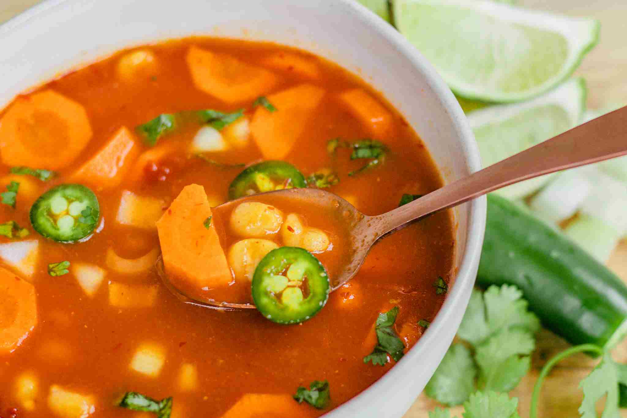 Vegetarian Red Pozole - Common Threads