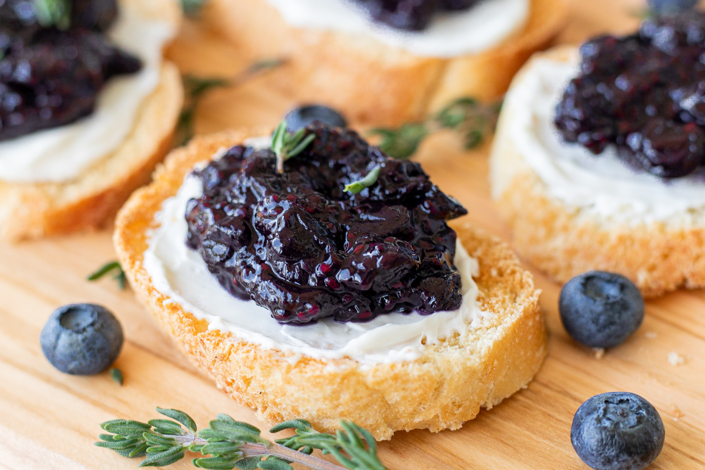 Chia Seed Jam Crostinis - Common Threads