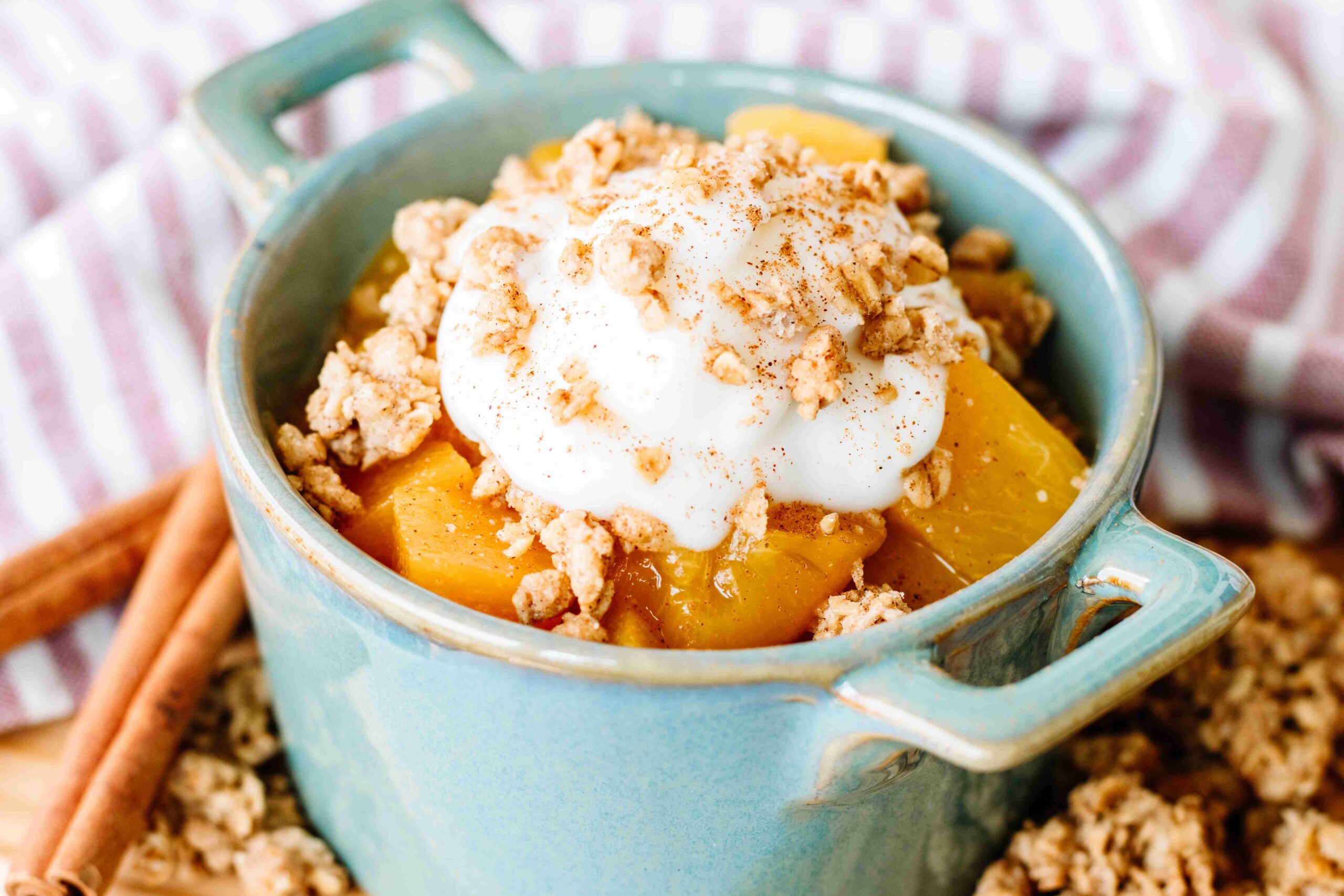 Cinnamon Peach Parfait - Common Threads