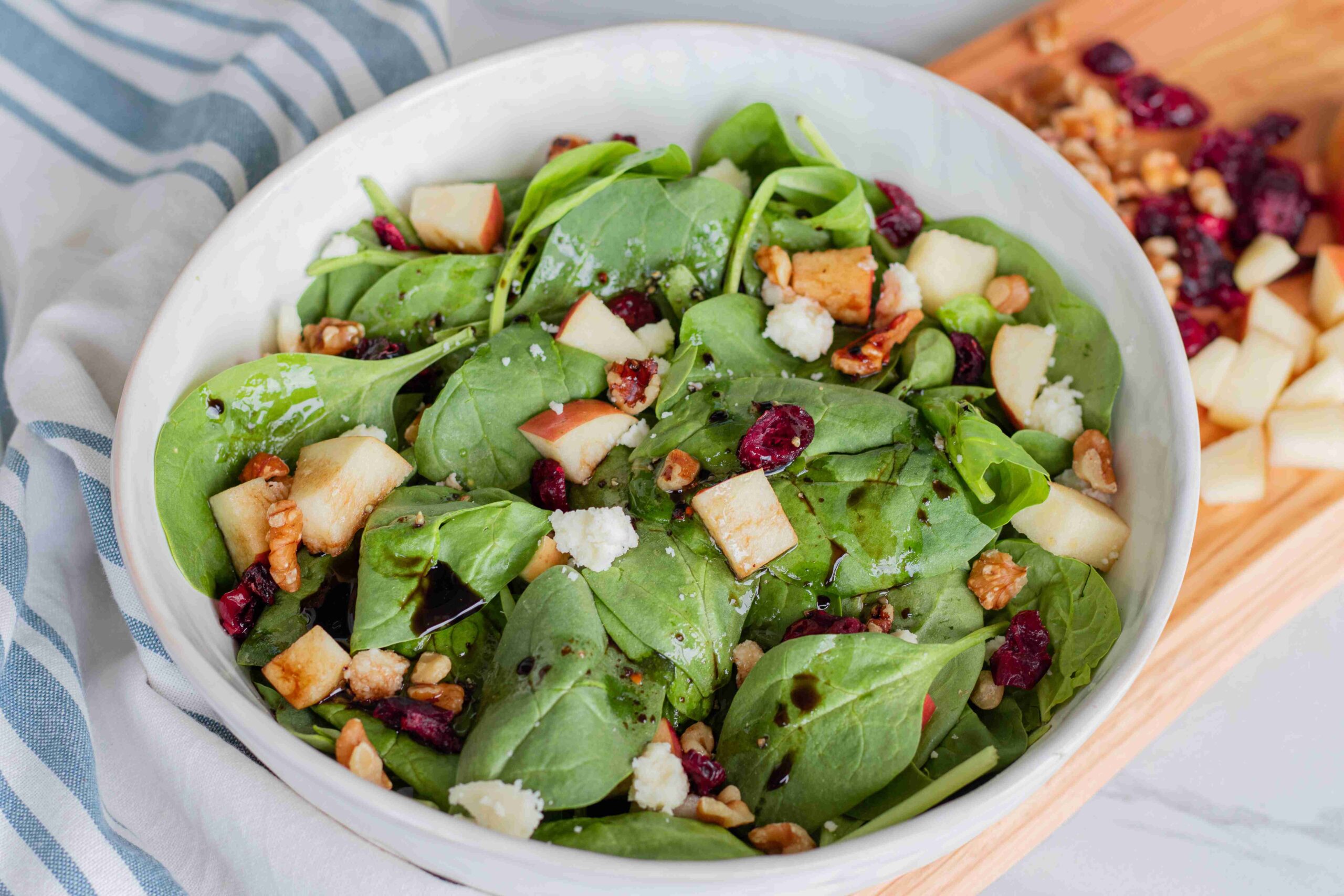 Cranberry Apple Spinach Salad - Common Threads